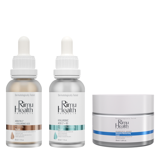 Lekeli Ciltler İçin Ekstra Yoğun Nemlendirici Ve Yaşlanma Karşıtı Cilt Bakım Seti